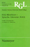 Fritz Mauthner - Sprache, Literatur, Kritik Fritz Mauthner - Sprache, Literatur, Kritik